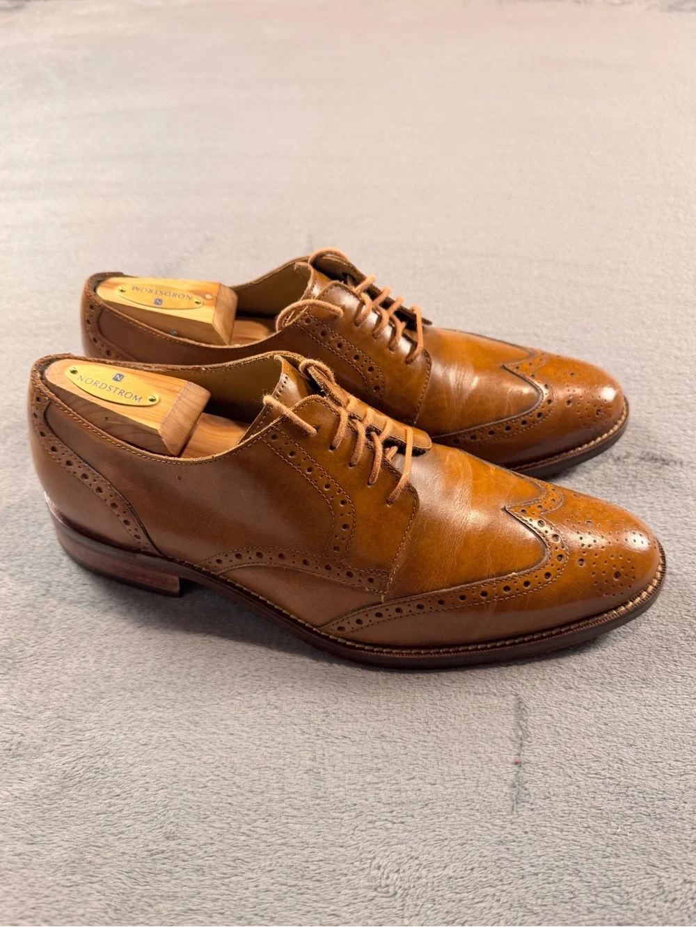 Cole Haan Men’s Grand OS ‘Madison’ Brogue Wingtips- British Tan